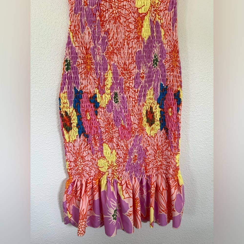 Floral Mermaid Off Shoulder Midi Dress - Picture 5 of 8